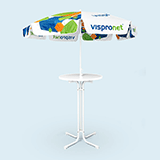 Acheter des parasols personnalisés pour vos tables debout