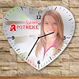 Horloge murale en forme de coeur sur Vispronet®