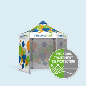 Pavillon/ tente pliable Select Hexagon imprimé