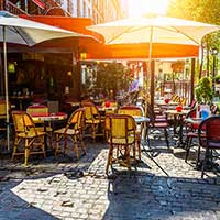 Supports publicitaires pour les cafés