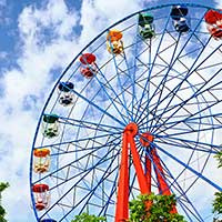 Supports publicitaires pour parcs d'attractions