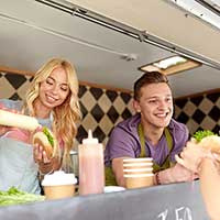 Supports publicitaires pour snacks