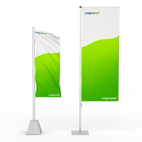 Drapeaux à hisser pour mâts mobiles