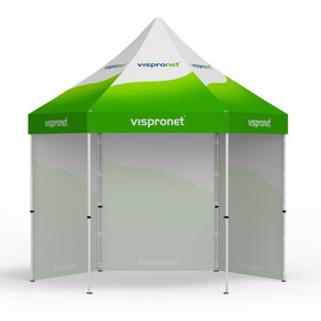 Tentes pliables & pavillons hexagonale 4 m