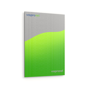 Panneau en aluminium, argent, brossé 