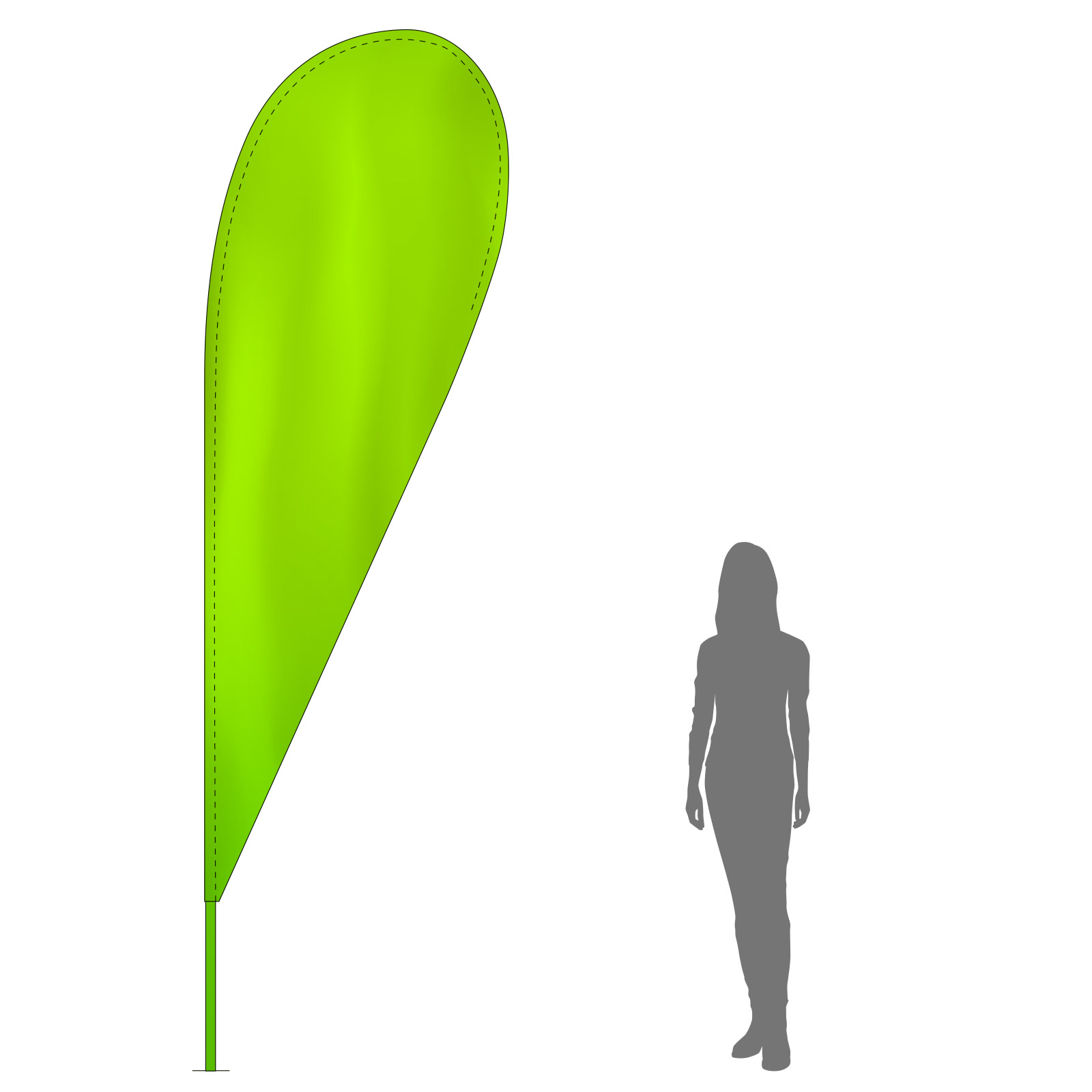 L, Pièce imprimée : 105 x 260 cm (Largeur x Hauteur)