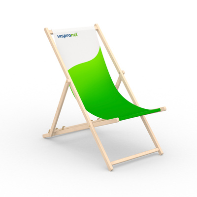 Chaise longue en bois - sans accoudoirs