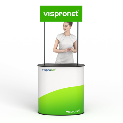 Comptoir de promotion léger avec affichage en hauteur