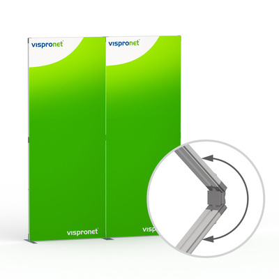 Display textile à jonc flex