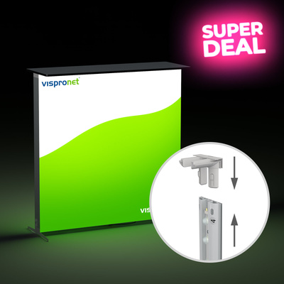 Comptoir d’exposition Lightbox click