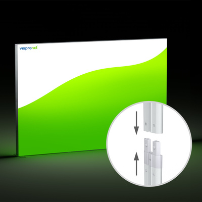 Mur d'exposition Lightbox flex