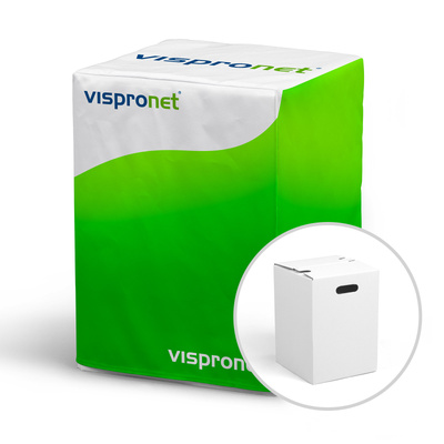 Tabouret en carton pliable avec housse imprimée