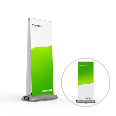 Roll Up Select Outdoor, double face, pied remplissable d'eau 26 l