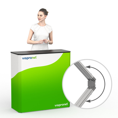 Comptoir d'exposition &ndash; cadre à jonc flex