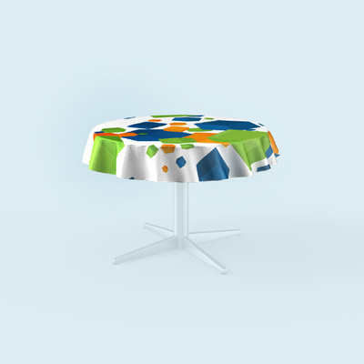 Nappe essuyable, rond