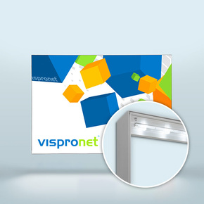 Cadre éclairant Q-Frame® LED - Paysage, profilé 120 mm