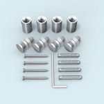 Entretoises murales en acier inox ø 13 mm/20 mm - pour trous de ø 10 mm