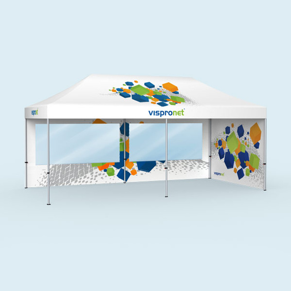 Cloisons : 1 avec fenêtre panoramique, 1 pleine (visuels vers l'intérieur)