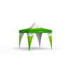 Tente pliante 4 x 4 m avec 4 bannières d'angle