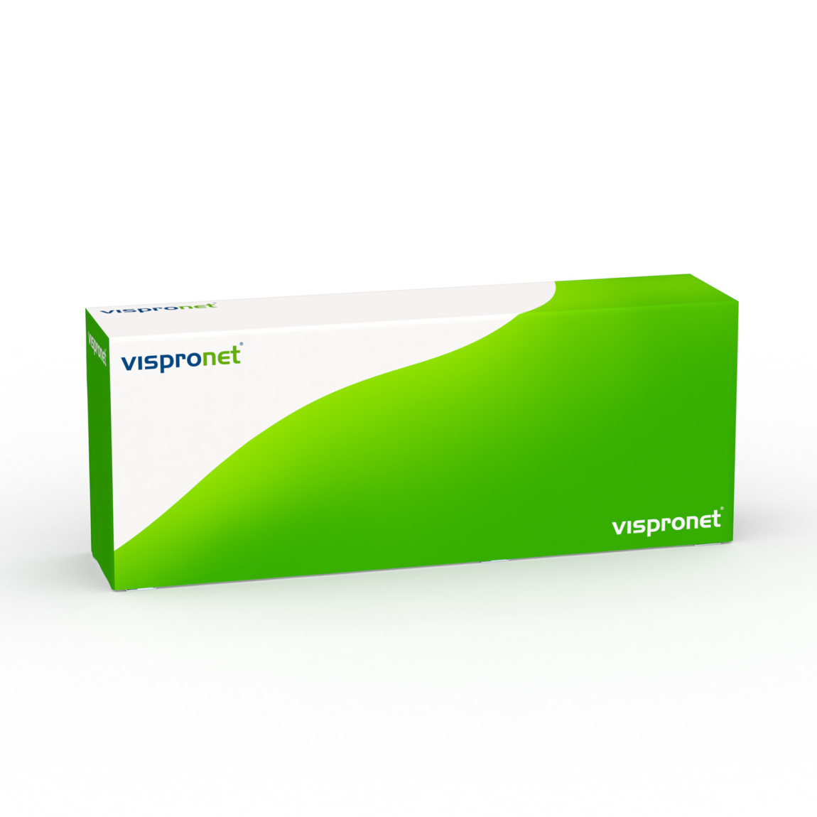 Table pliante alu avec housse, dos court, 250 x 55 cm