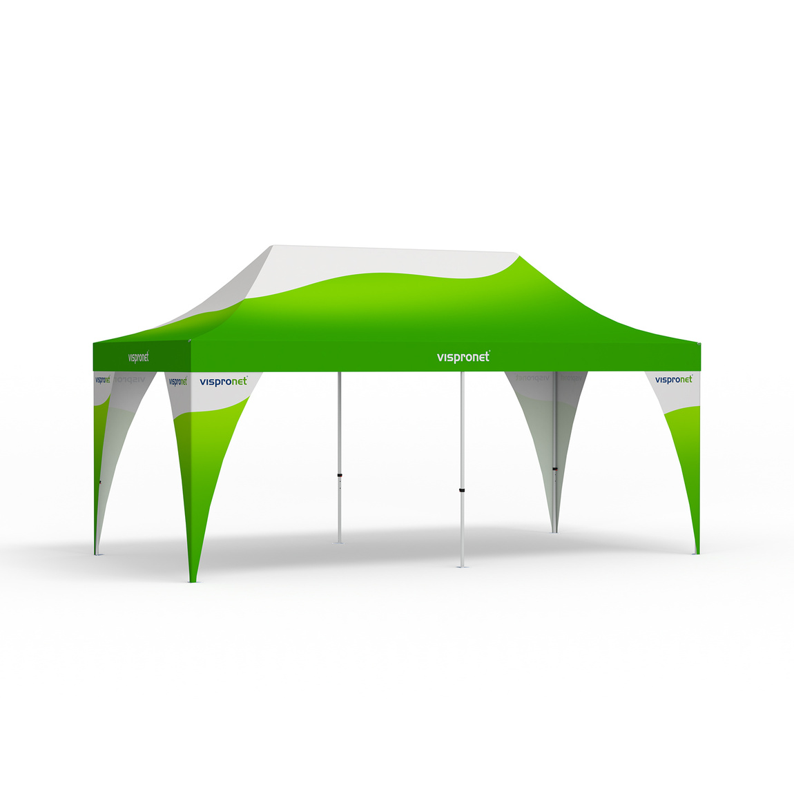 Pavillon pliable Select 3 x 6 m, complété de 4 cache-poteaux