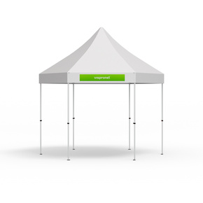 Banderole échangeable imprimée, pour volant de pavillon pliant Hexagon