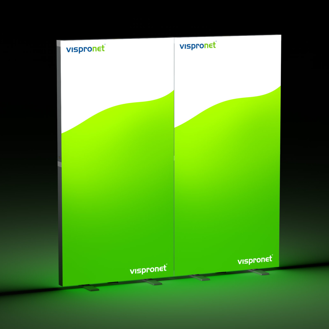 Mur d'exposition Lightbox pliable 200 x 200 cm