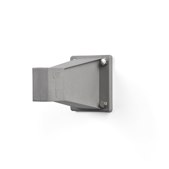 Support mural pour store latéral, gris argenté