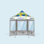 Tente pliante avec 3 cloisons avec fenêtres panoramiques
