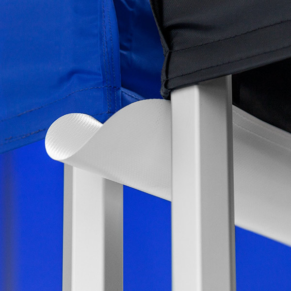 Accessoire en option : gouttières de liaison entre deux tentes pliantes