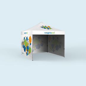 Tente pliable Select 3 x 3 m, imprimée, 3 cloisons