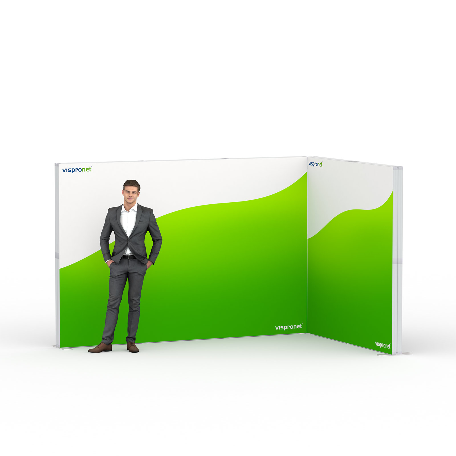 Lightbox flex - module d'angle, largeur du système: 300 cm x 200 cm