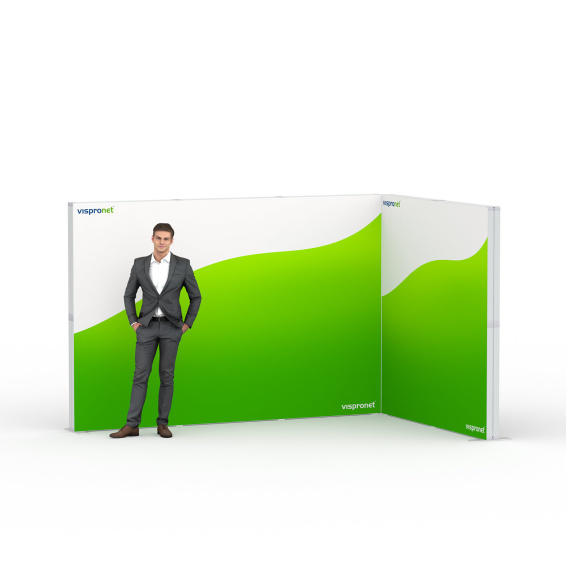 Lightbox flex - module d'angle, largeur du système: 300 cm x 200 cm