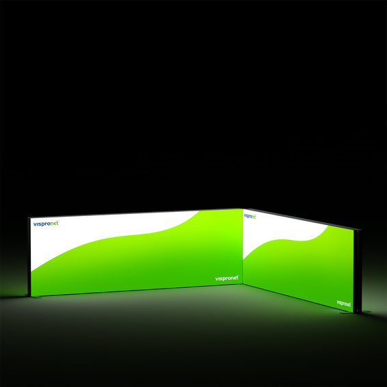  Module d'angle, hauteur du système : 100 cm