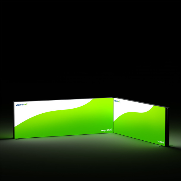  Module d'angle, hauteur du système : 100 cm
