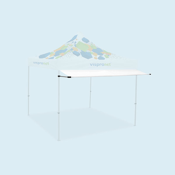 Auvent pour tentes pliantes Basic et Select, blanc, deux largeurs disponibles