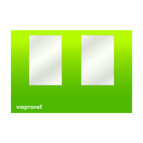 Cloison imprimée, avec fenêtres