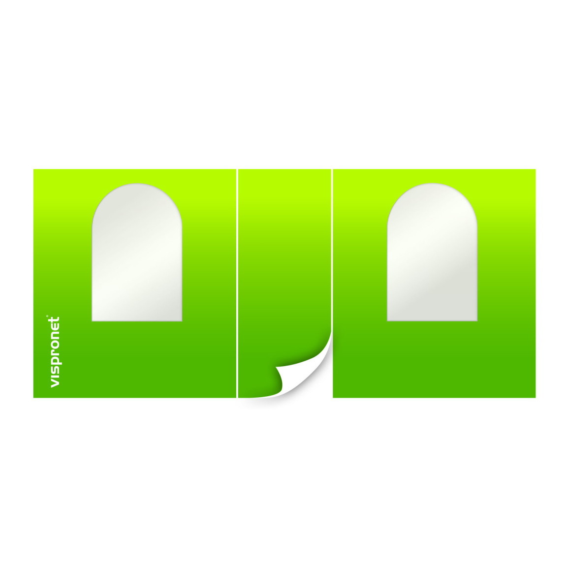 Cloison avec porte centrale et fenêtres sur les côtés