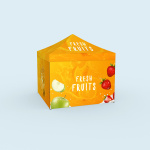 Tente pliable Select: impression numérique possible sur toute la surface