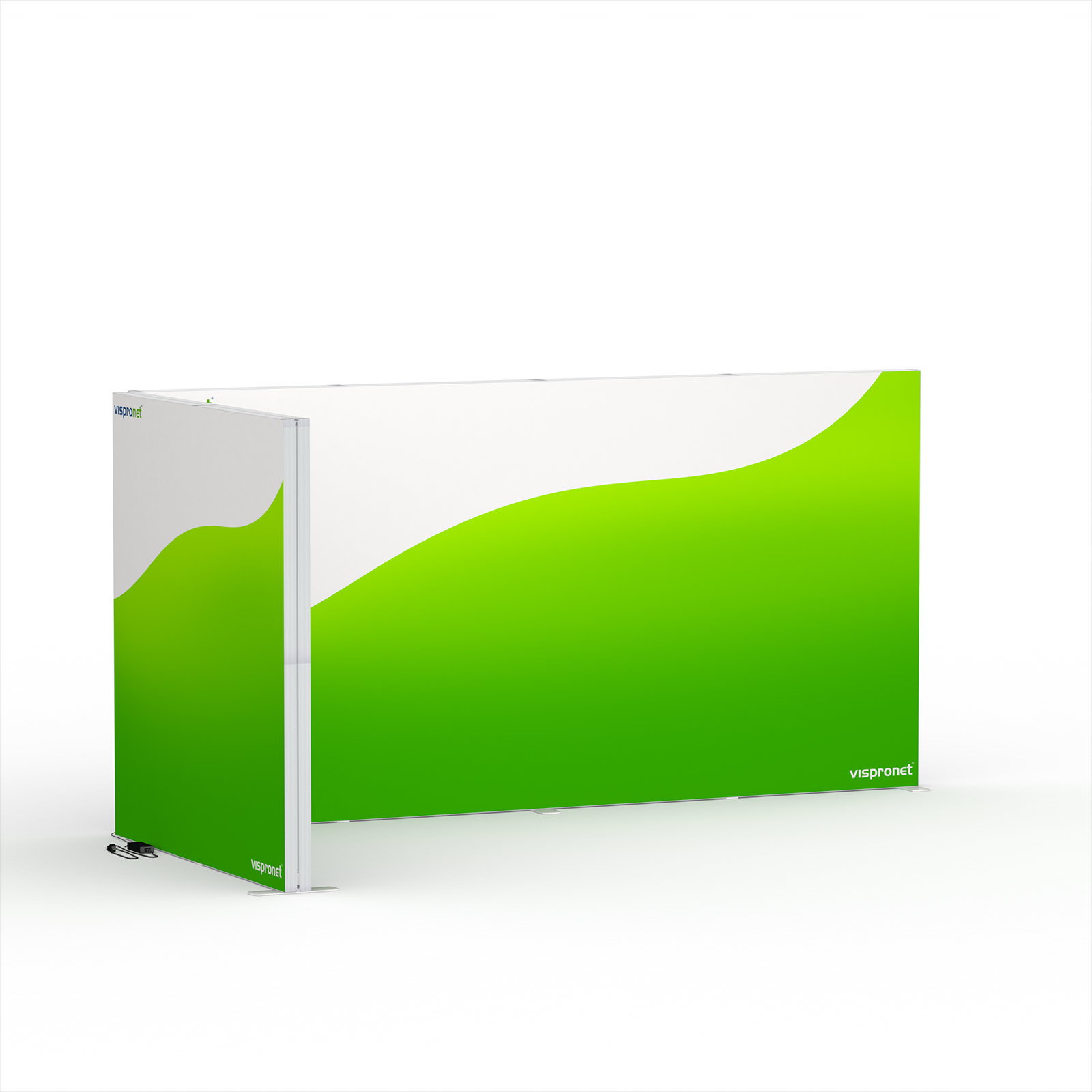 Lightbox flex - module d'angle, largeur du système: 200 cm x 400 cm