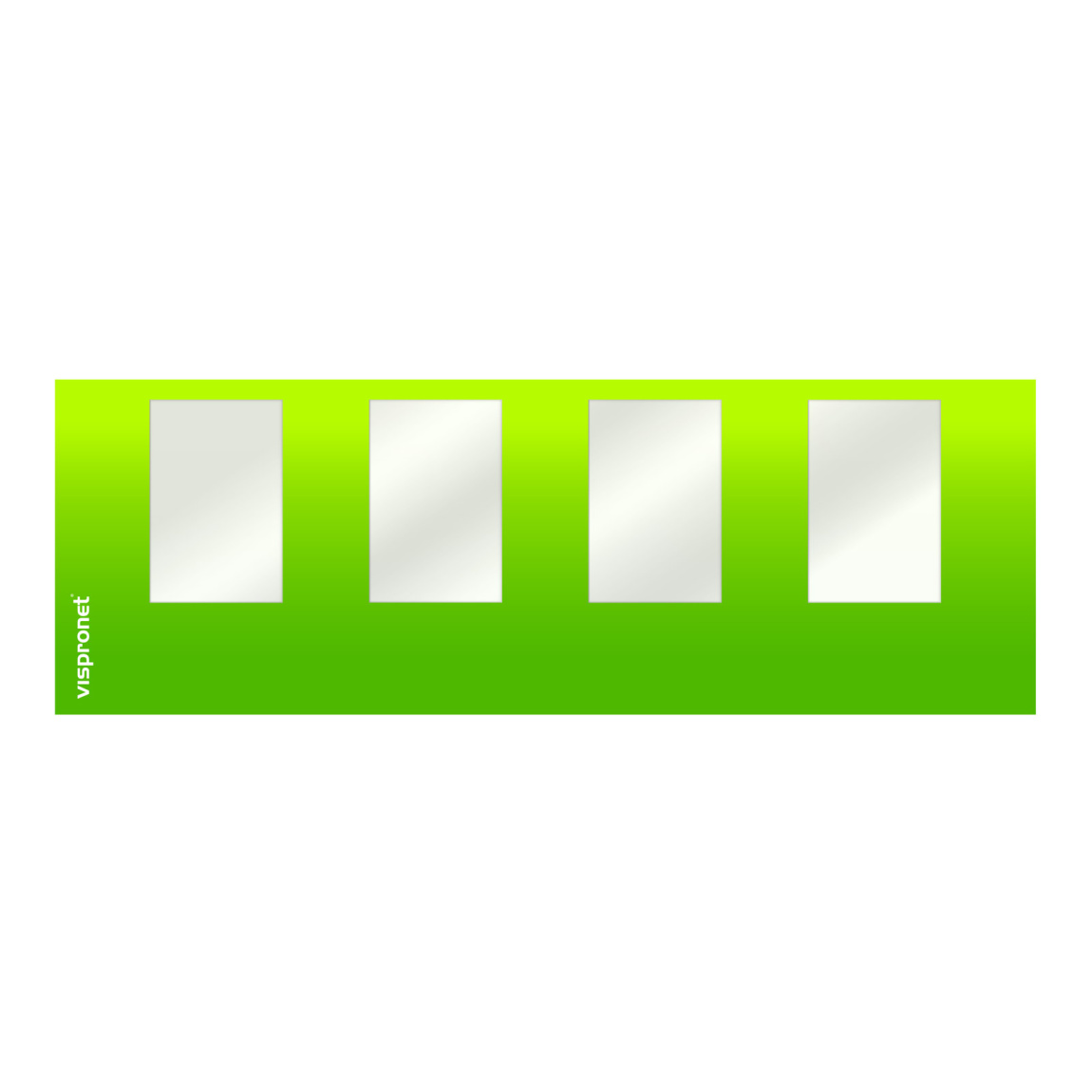 Cloison avec fenêtres, largeur 6 m, existe aussi en 4,5 m et 3 m