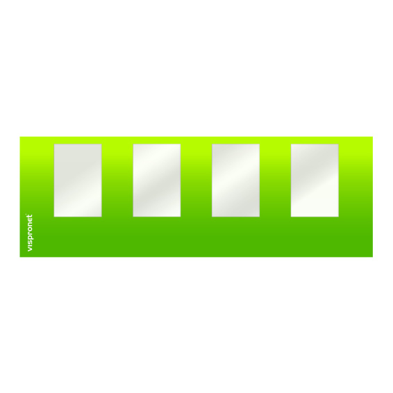 Cloison avec fenêtres, largeur 6 m, existe aussi en 4,5 m et 3 m