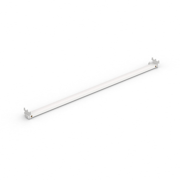 Contenu de la livraison: tringle pour porte-brochures & crochets 100 cm / profilé à rainure