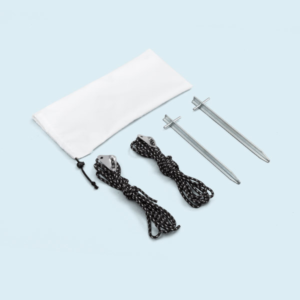 Utilisation en extérieur : avec des kits d'ancrage - disponibles en option