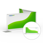 Système de barrière, imprimé sur un côté, face arrière