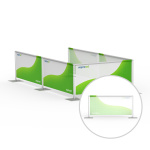 Système de barrière, imprimé sur un côté, face arrière