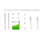 Système de barrière, contenu de la livraison Variante à un élément, y compris piquet enfoncé dans le sol