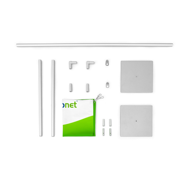 Système de barrière, contenu de la livraison Variante à un élément, y compris les plaques de sol