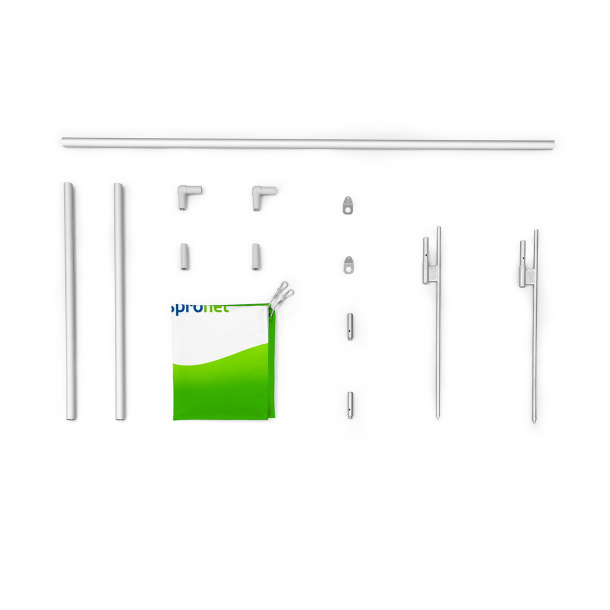 Système de barrière, contenu de la livraison Variante à un élément, y compris piquet enfoncé dans le sol