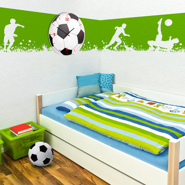 Horloge murale personnalisée pour petits et grands fans de football